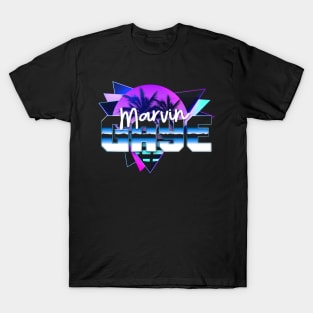 Classic Marvin Name Vintage Styles Christmas Purple 70s 80s 90s T-Shirt